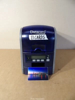 Datacard SD160 Single-Sided Plastic ID Card Printer PX10 - 21 CARDS - TESTED OK - Bild 1 von 4