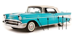 1957 CHEVY BEL AIR & 210 2 DOOR BODY SIDE MOLDING KIT 10 PIECES # 57C-80100-KIT - Picture 1 of 1
