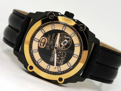 NEW MARC ECKO RHINO E8M022MV STAY IN THE GAME BLACK ROSE GOLD DIAL WATCH ANALOG - image 1 of 4