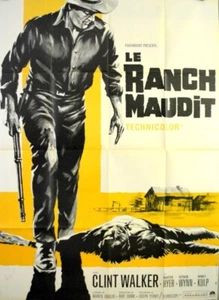 Clint Walker THE NIGHT OF THE GRIZZLY Joseph Pevney 1966 FRENCH POSTER 47x63 - Picture 1 of 1