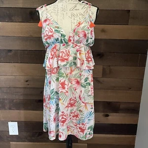 Nuevo con etiquetas Traje de Baño Grande Lucky Brand Cubierta Floral G7.15 - Imagen 1 de 9