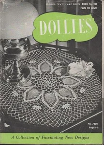Doilies Crochet Instructions Design Collection  J & B Coats Booklet 1947 - Picture 1 of 1