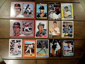 SAN FRANCISCO GIANTS (35) CARD LOT ROOKIES, REGIONALS BONDS, WILLIAMS, MAYS - Picture 1 of 3
