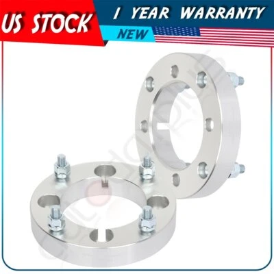 1.25" 4x137 to 4x156 12x1.5 studs silver 2 pcs wheel spacers for 09-16 Renegade - Image 1 of 4