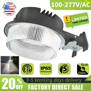 Outdoor LED Barn Yard Street Security Lighting Dusk to Dawn lights 75 Watt 5000K - Picture 1 of 22