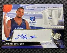 2004-05 SPx Rookie /1999 Andre Emmett AU Auto RC Jersey #119
