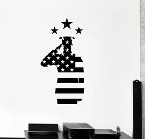 Vinyl Wall Decal Veterans Day USA Flag Soldier Patriotic Art Stickers (ig5374) - Picture 1 of 2