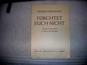 DIETRICH BUXTEHUDE (1637-1707): FURCHTET EUCH NICHT (Christmas Cantata). - Picture 1 of 4