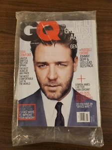 GQ Mens Fashion Magazine March 2005 Russell Crowe Lebron James Prada -New sealed - Picture 1 of 2