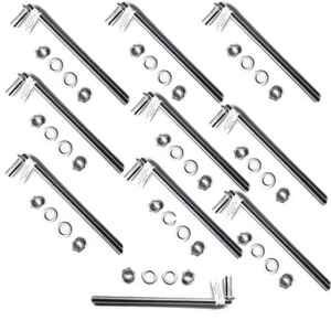 Verzinkt 5/8 Zoll x 12 Zoll lang J Bolzen für Maschendrahtzaun Tor Scharnier Menge 10 - Bild 1 von 1