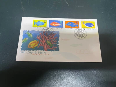 (714) 3-4-2025 - Australian Cocos Island FDC cover - Marine Life (fish) 1996 - Image 1 of 2