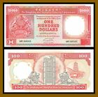 Hong Kong 100 Dollars, 1.1.1989 P-198a HSBC Tiger Balm Garden Pagoda (Au)