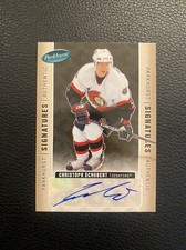 2005-06 Parkhurst Signatures CHRISTOPH SCHUBERT RC / Auto #CS Ottawa Senators