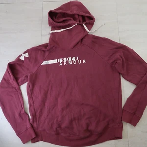 Under Armor Women's Hoodie Maroon Red Sweatshirt Size M Logo Loose - Picture 1 of 7