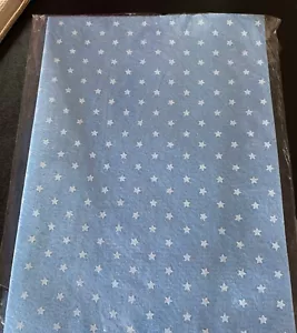 Felt Sheets 8x12- Blue With White Stars- 10 Sheets - Picture 1 of 2
