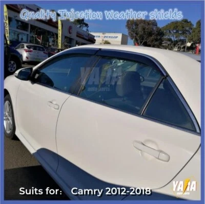 Weather Shields Weathershields with Chrome trims suitable for Camry 2012-2018 - Image 1 of 4