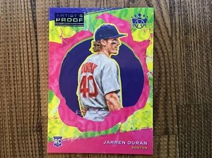 2022 Diamond Kings Jarren Duran Boston Red Sox RC #147 Blue Artists Proof - Picture 1 of 3