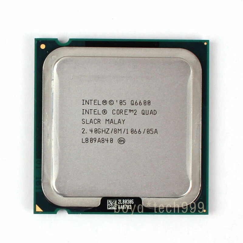 Intel Core 2 Quad Q6600 Quad-Core CPU 2.4 GHz 1066 MHz LGA 775 SLACR SL9UM - Image 1 of 1