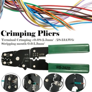 0.05-2.5mm Wire stripper Cable Cutting Crimper Plier Electricians Crimping Tool - Picture 1 of 12
