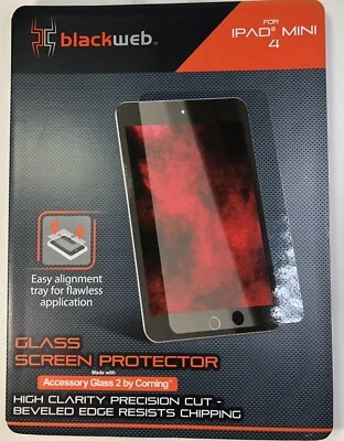 NEW BlackWeb Glass Screen Protector For iPad Mini 4 Great Holiday Gift - Image 1 of 4