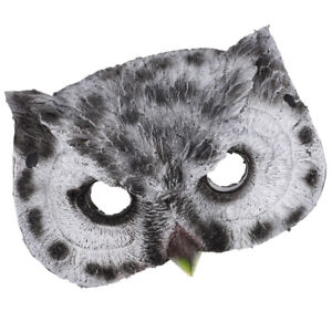 Owl Half Masks for Halloween Cosplay Costume Grey-LE