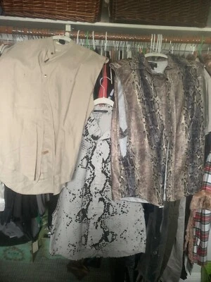3 camisas vintage sin mangas Perry Ellis William Rast + piel de serpiente 2 grandes y 1 mediana Foto 1 de 4