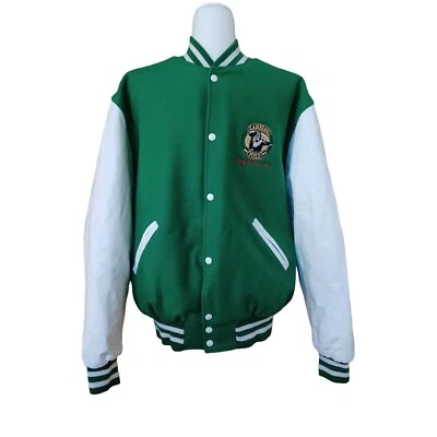 Chaqueta Universitaria Vintage Holloway Lambeau Lettermans XL Green Bay Rolling Rock EE. UU. Foto 1 de 4