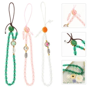 3pcs Lasting-use Decorative Pearl Phone Lanyard Bag Adornment - Zdjęcie 1 z 12