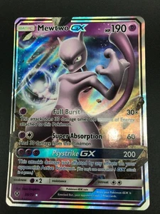 Mewtwo GX ULTRA RARE 39/73 Pokemon SM Shining Legends NM Holo 2017 - Picture 1 of 2