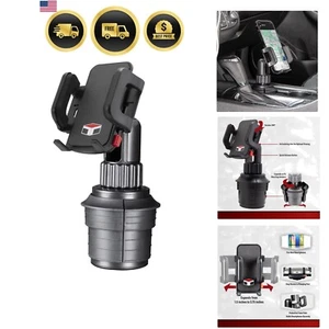Car Phone Holder Cup Mount Universal Adjustable Rotating Phone Cradle - Photo 1 sur 6
