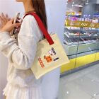 Cartoon Shoulder Bag Canvas Shopping Bag Cute Top-handle Bag  Women Girls