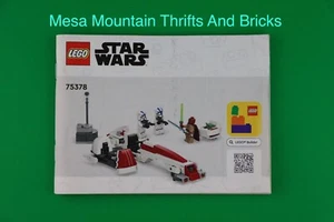 LEGO® Star Wars 75378 BARC Speeder Escape ¡Solo manual de instrucciones! - Imagen 1 de 2