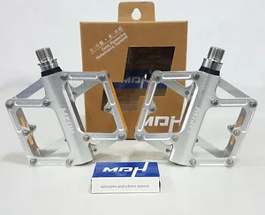 MDH Off-road PXC03 101.5x100x25.5mm 367g Aluminum Cr-Mo Bicycle Pedal Silver - Picture 1 of 9