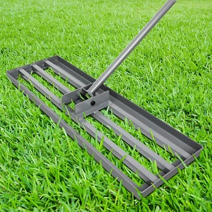 30 Lawn Leveling Rake, Yard Leveling Tool with Extended 76.5 Long Handle, 30×10 - Picture 1 of 12