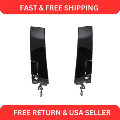 Juego de pares de manijas de puerta exteriores exteriores negras para Cutlass Supreme Coupe 88-97 Foto 1 de 4