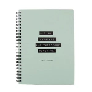 Diario di scrittura motivazionale ispirato al verde 1 soggetto quaderno a spirale diario foderato - Foto 1 di 4