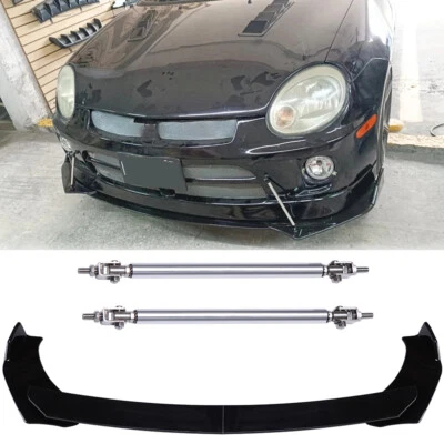 Kit de carrocería divisor alerón labial parachoques delantero + varillas de puntal para Dodge Neon R/T Sedán Foto 1 de 4