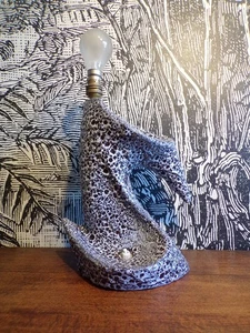 LAMPE LE VAUCOUR Marino VALLAURIS-Céramique-DESIGN 50-60-h=32,5cm - Picture 1 of 8