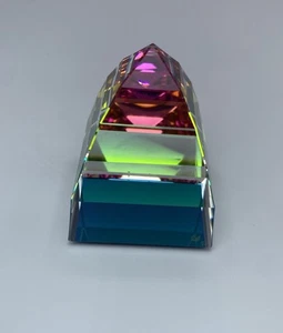 Swarovski Pyramide groß signiert 2,25" Vitral Regenbogen Kristall - Bild 1 von 13