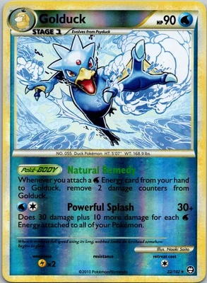 Golduck 22/102 Moderate Play Reverse-Holo Pokémon - Image 1 of 2