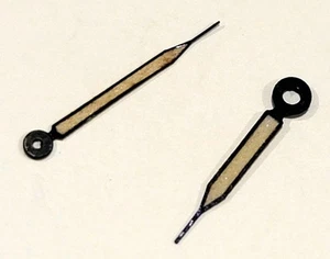 SB4-a48: Vintage Luminous Watch Hands 13L 1.25mm / .70mm Watchmaker’s Estate - Picture 1 of 1