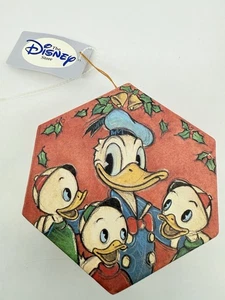Vintage Disney Store Michael & Co Hexagon Box Donald Duck Huey Dewey Louie - Picture 1 of 23