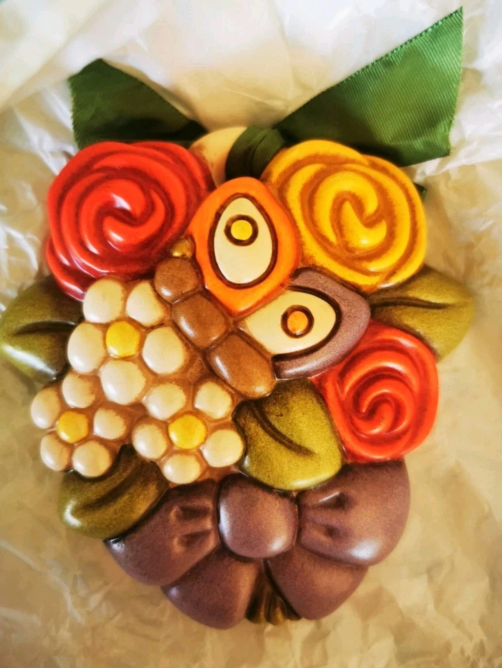 Thun Mini Formella Mazzolino Rosa Con Farfalla  - Immagine 1 di 1