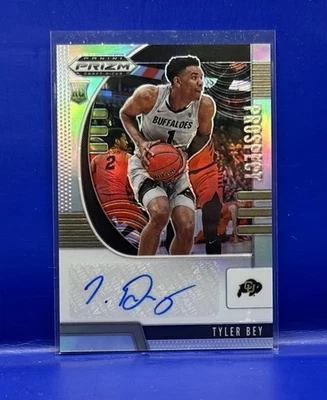 2020 Panini Prizm Draft Rookie RC Silver Prizm Auto Tyler Bey Dallas Mavericks - Image 1 of 2