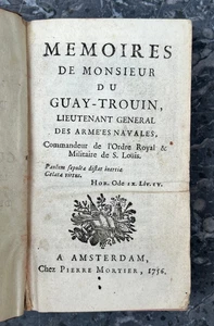 René Duguay-Trouin - Mémoires de Monsieur Du Guay-Trouin, Lieutenant Général des - Foto 1 di 9