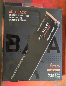Western Digital WD_BLACK SN850X 4TB NVMe Internal SSD (WDS400T2X0E) - Afbeelding 1 van 2