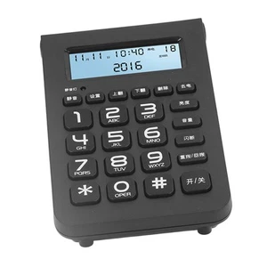 Telefon przewodowy z zestawem słuchawkowym 16 cyfr Caller ID HD Funkcja nagrywania dźwięku Hot - Zdjęcie 1 z 24