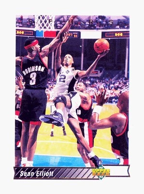 1992-93 Upper Deck #131 Sean Elliott San Antonio Spurs - Image 1 of 2