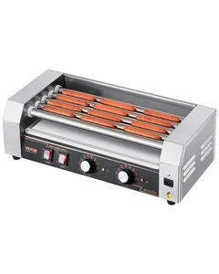 VEVOR Electric 12 Hot Dog 5 Roller Commercial Sausage Grill Cooker Machine 750W - Picture 1 of 12