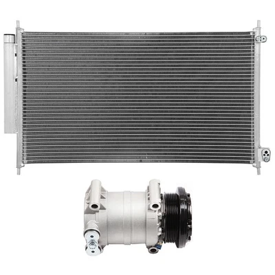 Condensador de CA de aluminio + kit de refrigeración de compresor de CA para GMC P3500 1996-1999 Foto 1 de 4